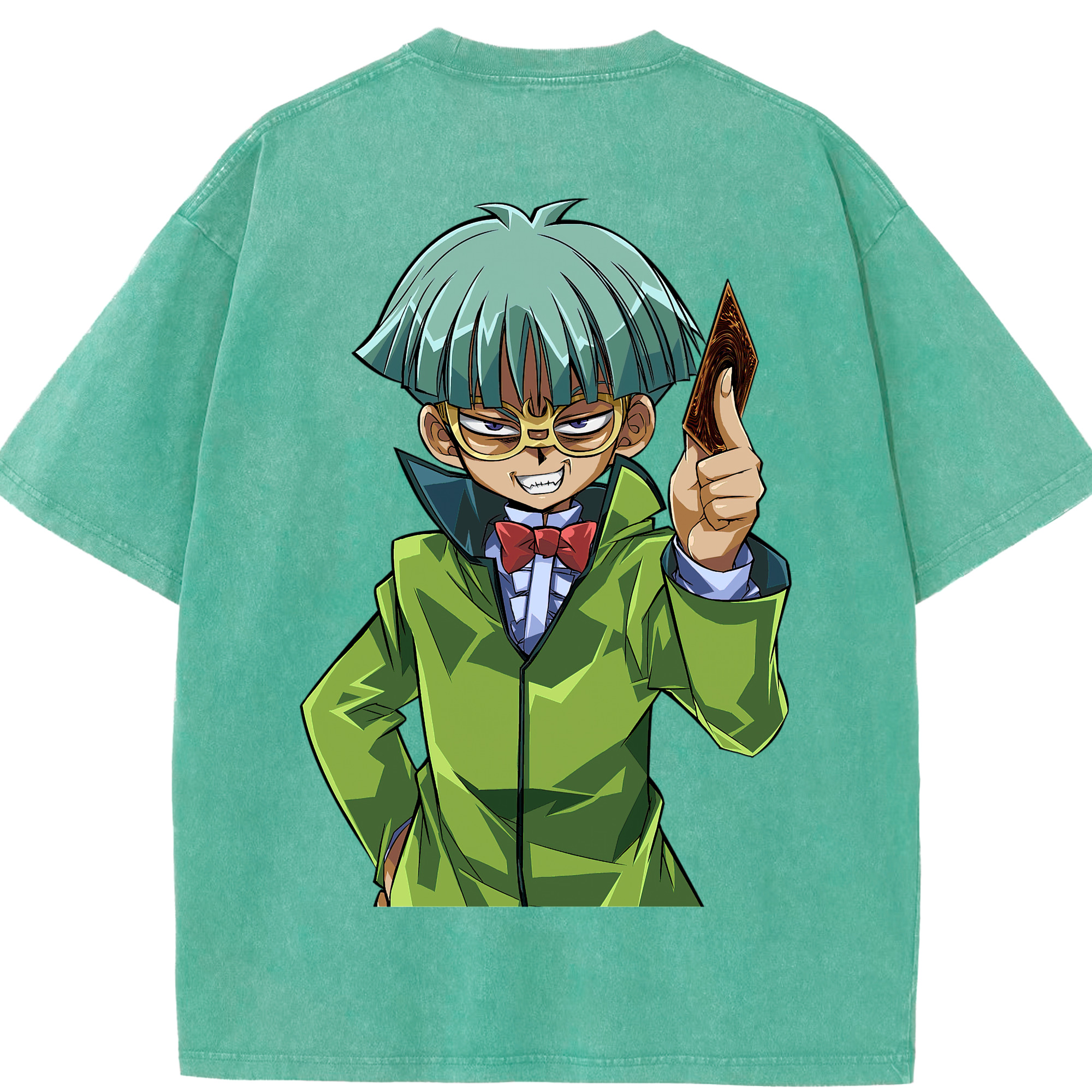 （画像用） 遊☆戯☆王 Yu-Gi-Oh! 綿100% ヴィンテージ風 半袖Tシャツ（背面プリント）